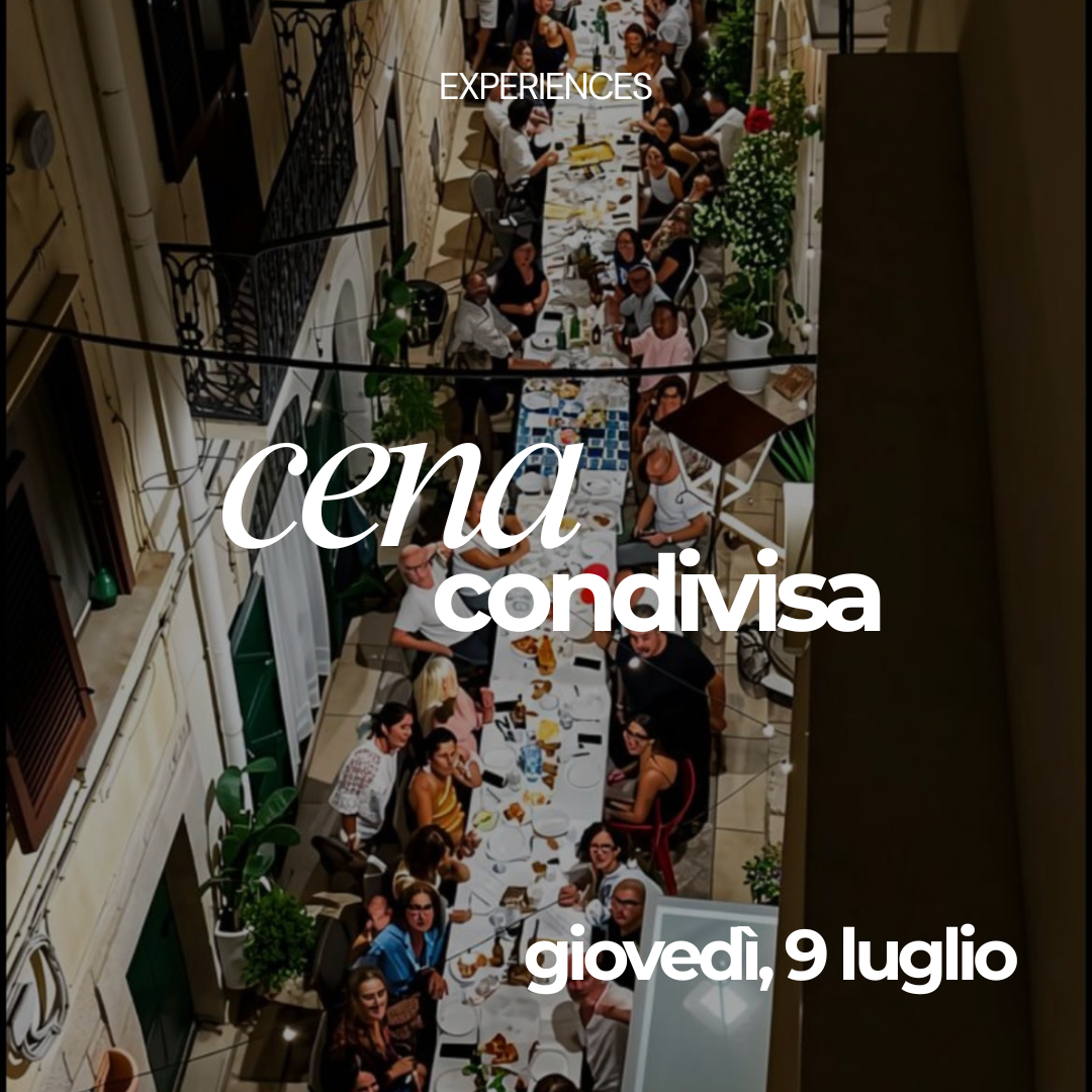 giovedì, 9 luglio - cena condivisa