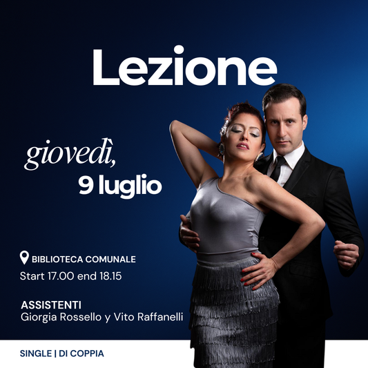 Giovedì, 9 Luglio ore 17:00-18.15 Vanesa Villalba y Facundo Pinero