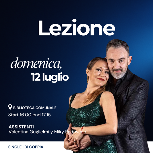 Domenica, 12 Luglio ore 16:00-17.15 Lucila Cionci y Joe Corbata