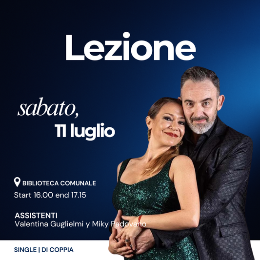 Sabato, 11 Luglio ore 16:00-17.15 Lucila Cionci y Joe Corbata