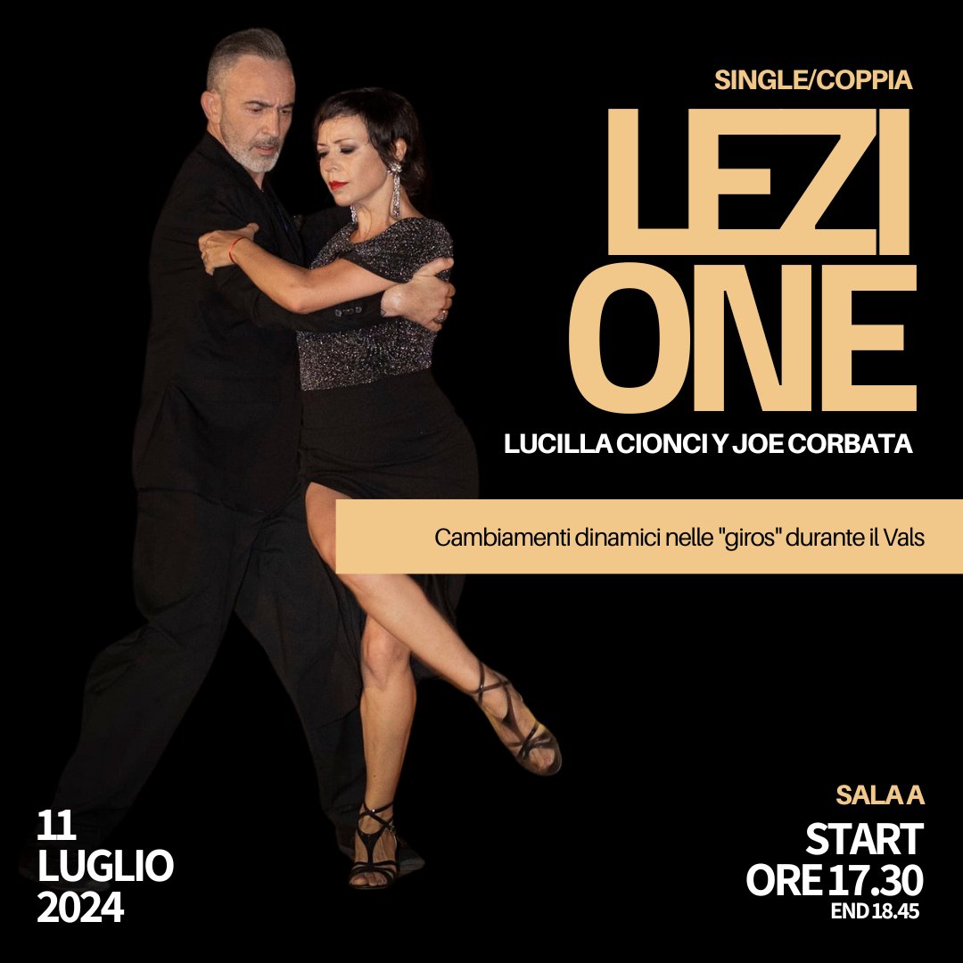 giovedì 11 Luglio - Lucila Cionci y Joe Corbata