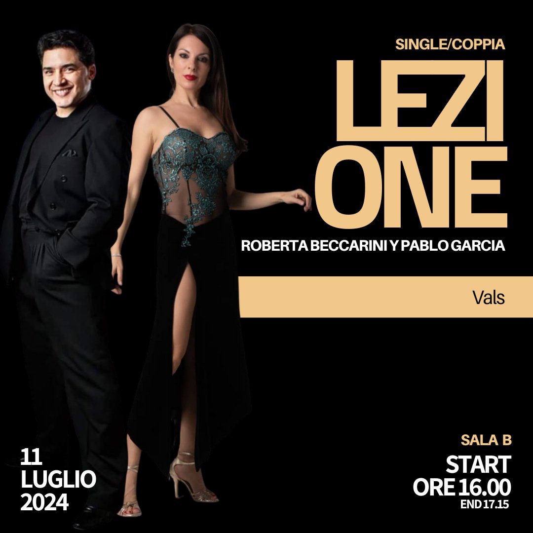 giovedì 11 Luglio - Roberta Beccarini y Pablo Garcia